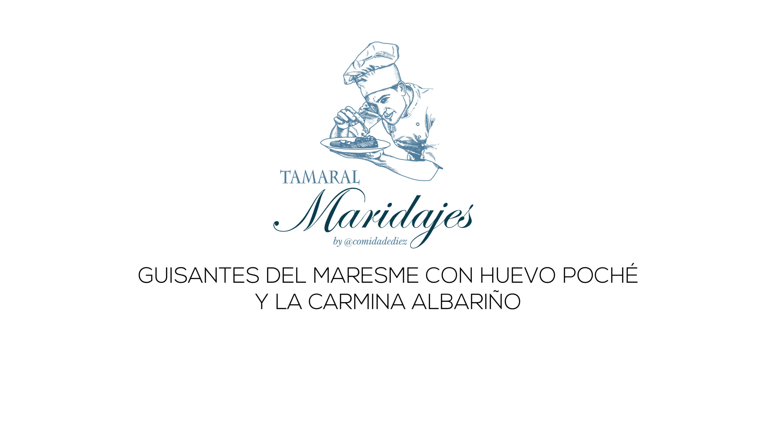Maridajes Tamaral: Guisantes del Maresme con huevo poché